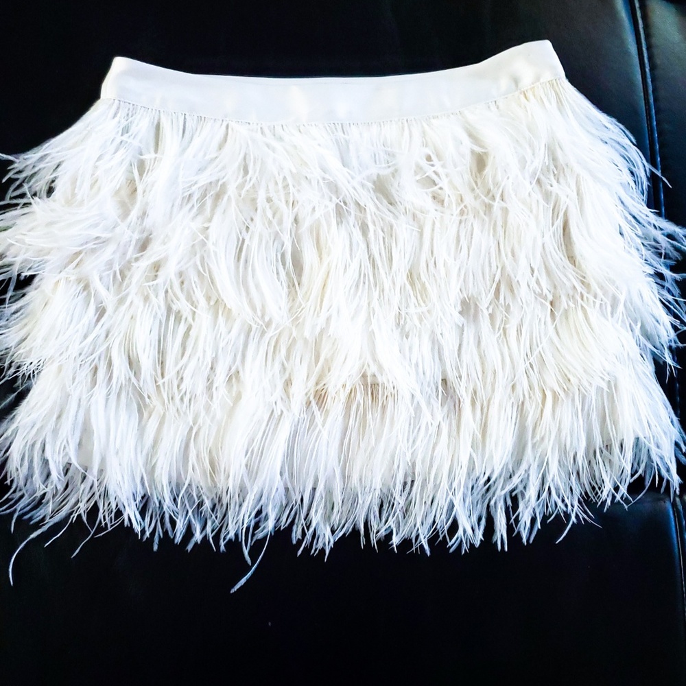 Express Feather Mini Skirt